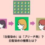 「白髪染め」は「ブリーチ剤」？白髪染めの種類とは？